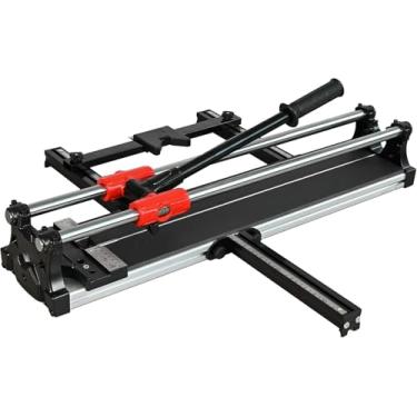 Imagem de Cortador de azulejo de 61 cm, cortador manual de trilhos de guia duplo, ferramenta de corte de azulejos de placa de base larga (61 polegadas)