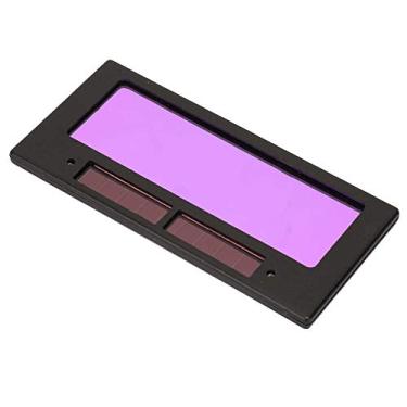 Imagem de Hyuduo Filtro de Lente de Soldagem Com Escurecimento Automático Solar, Ampla área de Visão, Alimentado por Energia Solar, Bateria de Lítio, Adequado para Capacetes Padrão, Grau DIN15 contra Raios
