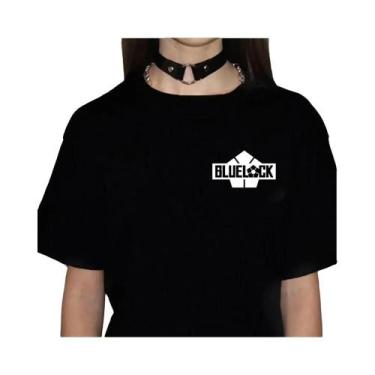 Imagem de Camiseta Feminina Azul De Anime Japonês Estilo Streetwear Designer Est