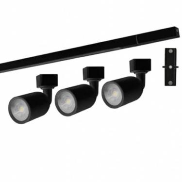 Imagem de Trilho C/spot Taschibra Led 18w 1m 6500k Preto Autovolt, Bivolt