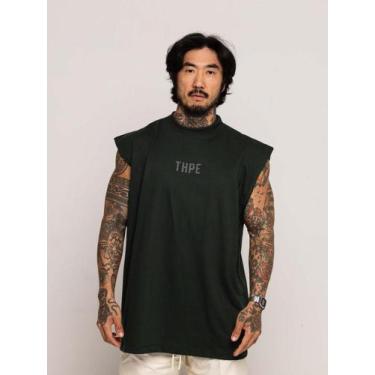 Imagem de Regata Oversized Strass Premium - Thpe, Verde escuro, M