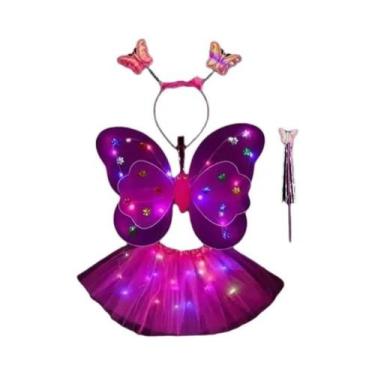 Imagem de Saia De Princesa Com Luzes LED Em Forma De Asa De Borboleta Luminosa P