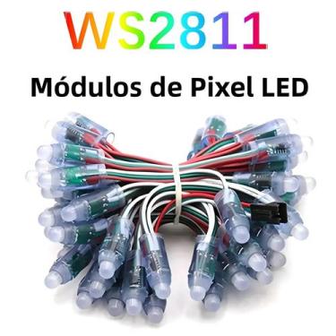 Imagem de Luzes De Cordão LED Em Cores Completas WS2811 Módulo Digital Endereçáv