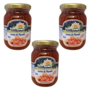 Imagem de Kit com 3 Geleia Extra de Physalis - 320g - Fazenda Sonnenhof