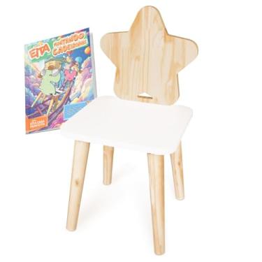 Imagem de Cadeira Infantil de Madeira - Estrela (Pinus)