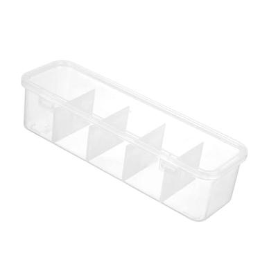 Imagem de Organizador de Armazenamento Cabos Caixa Cabo Claro para Solução Gerenciamento Escritório Viagem Mesa Trabalho em Casa