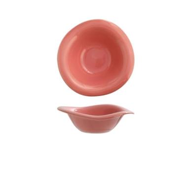 Imagem de Bacia de alimentação para cães dispensador de alimentos de cerâmica grande capacidade alimentador para animais de estimação antiderramamento anti-derrubamento gato (rosa)