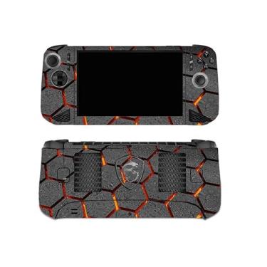 Imagem de Capa protetora de adesivo compatível com MSI Claw 8 AI+ A2VM, antiarranhões, sem bolhas (hexágono de rocha)