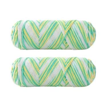 Imagem de Fio De Algodão Leite Colorido De 5 Fios Tingido Para Suéter De Bebê, 2