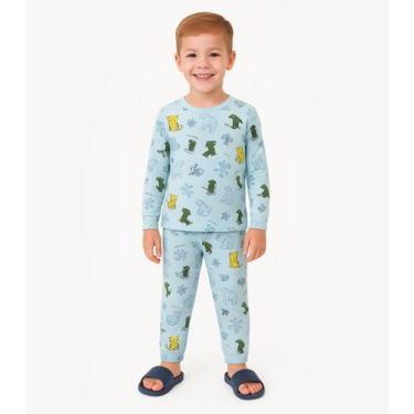 Imagem de Pijama Menino Infantil Select Azul, 8, Azul