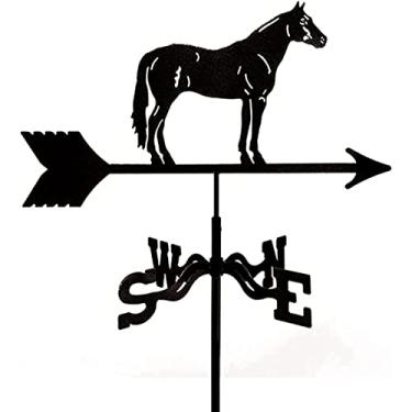 Imagem de Palheta de clima doméstico de aço inoxidável para fazenda, indicadora de direção do vento, ferramentas de medição de cata-vento para decoração de jardim, telhado ao ar livre, palheta de vento