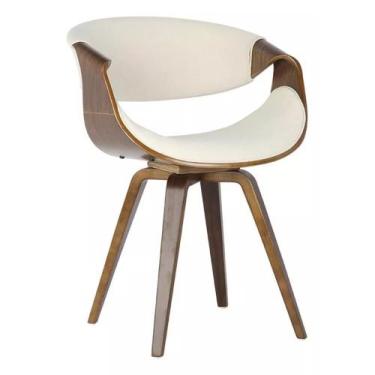 Imagem de Cadeira de Jantar Nicole HomeNow Madeira Cor:Nude