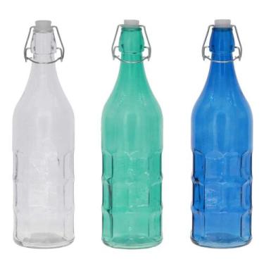 Imagem de Garrafa de Vidro 1L Veneza Cazza Sortida