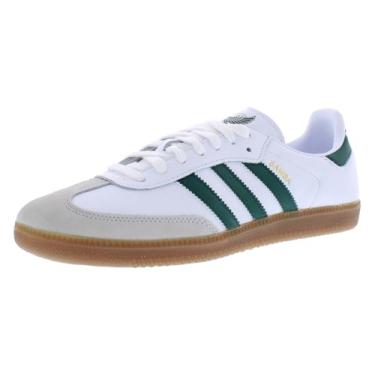 Imagem de adidas Tênis masculino Samba Team tamanho 39, cor: branco/verde