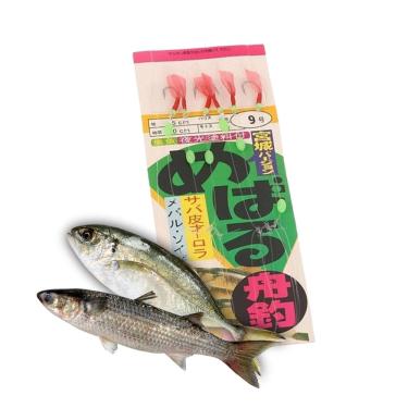 Imagem de Isca Artificial Fluorescente Sabiki Pesca Noturna Esportiva 6 Anzois Peixes Bagre Acude Lago Rio Mangue Esportiva