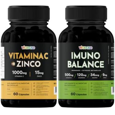 Imagem de Vitamina C + Zinco Vitaease 1000 mg | 60 Cápsulas (Vitamina C + Zinco + Imuno Balance)