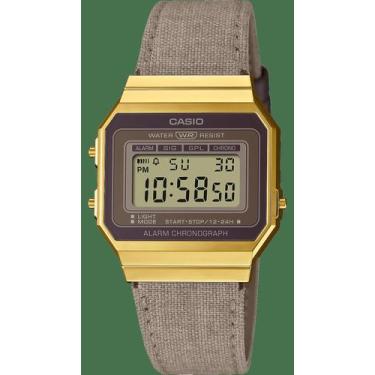 Imagem de Relógio CASIO VINTAGE feminino pulseira nylon A700WEGL-5AEF