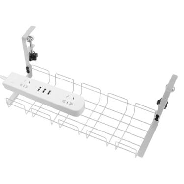 Imagem de Gerenciamento de cabos sob a mesa, organizador de cabos de mesa | Organização de arame sob a mesa para salas de conferências, configurações de estúdio, mesa de jantar, escritório em casa, carregadores
