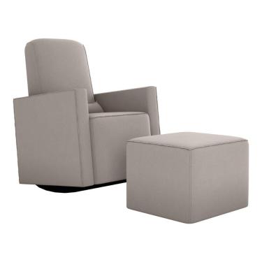 Imagem de Poltrona De Balanço 66cm Com Puff Multimóveis Cr45268 Bege