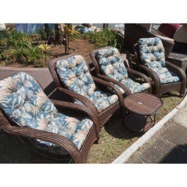 Imagem de Conjunto Poltronas Fibra Sintética Para Área Interna E Externa Fibra Cor Argila