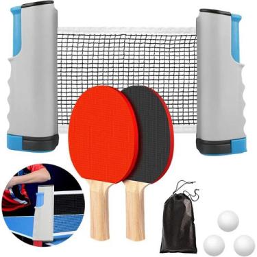 Imagem de Kit Ping Pong Com 4 Raquetes De Mesa Linha Premium - Shark