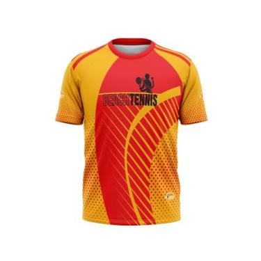Imagem de Camiseta Beach Tennis Dry Fit Com Proteção Uv50+ Everest, Dourado, GG