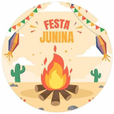 Imagem de Painel Festa Redondo 3d Festa Junina Sublimação 1,50M - Fantasia Bras