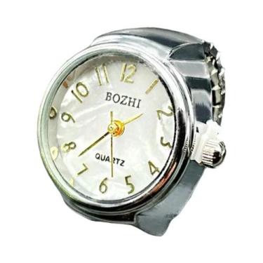 Imagem de Anéis De Relógio De Quartzo Punk Em Ouro E Prata Com Mostrador Criativ