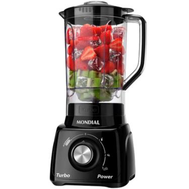 Imagem de Liquidificador Mondial Turbo L-99FB Preto 3 Velocidades 500W com Filtro – 110V (1518-01)