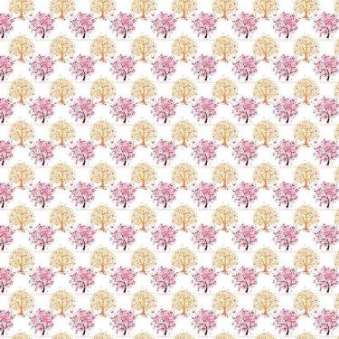 Imagem de Papel Parede Floral Arvores Miniaturas Adesivo Quarto Sala