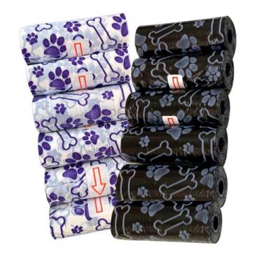 Imagem de Saquinhos higienicos cata cata 15 saqunhos por rolo pega caca cachorro