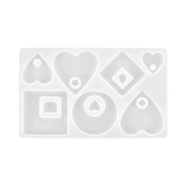 Imagem de Molde De Silicone Geométrico Para Fabricação De Joias Em Resina Epóxi,