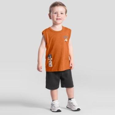Imagem de Conjunto infantil menino com estampa de carrinho Brandili-Masculino