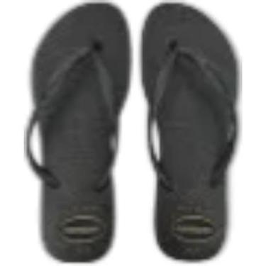 Imagem de Chinelo Dedo Feminino Casual Dia a Dia Praia Passeio Com Glitter Havaianas Slim Gloss-Feminino