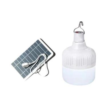 Imagem de Lanterna Portátil LED Solar Recarregável Por USB, Luz De Emergência Pa