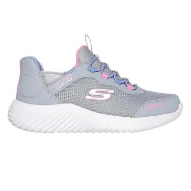 Imagem de Tênis Skechers Infantil Bounder Simple Cute Cinza-Feminino