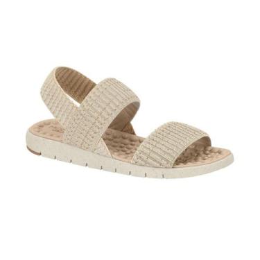 Imagem de Sandalia Ortopedica Modare Elastico Massageadora 7162206, Creme, 34