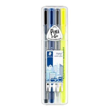 Imagem de Kit Escrita Staedtler Triplus Mobile Office com 4 Peças