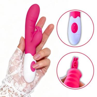 Imagem de Vibrador Feminino Rabbit Pretty Love Silicone Ponto G - Vbrante