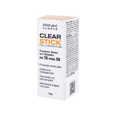 Imagem de Protetor Solar Facial Transparente Clear Stick FPS70 PINK CHEEKS