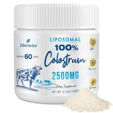 Imagem de Suplemento De Colostro Bovino Lipossomal Zdoroviye 2500Mg 60 Se-Unissex