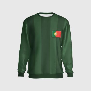 Imagem de Blusa de Torcedor Moletom Estampado Portugal Futebol Copa-Masculino