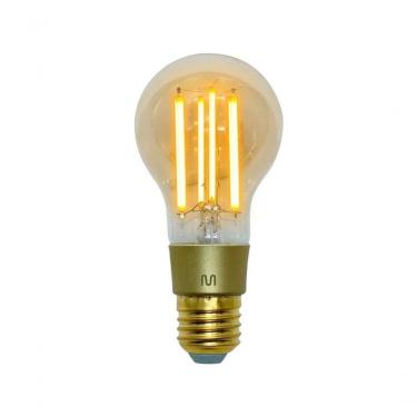 Imagem de Lâmpada de LED Retrô Wi-Fi SE240 com Controle por Aplicativo e Comando de Voz Dourado M...