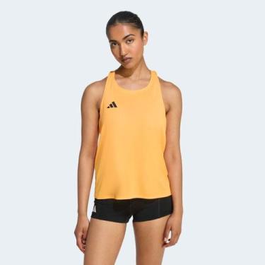 Imagem de Regata Adidas Adizero Essentials Feminina, Laranja, G