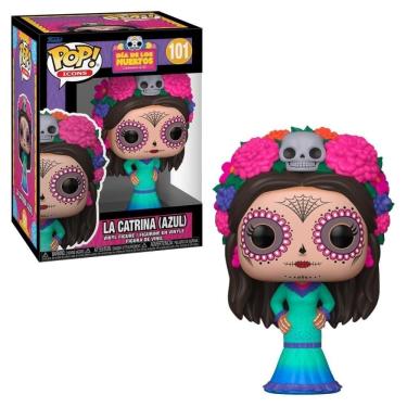 Imagem de Boneco Funko Pop! Dia Dos Mortos - La Catrina (azul)
