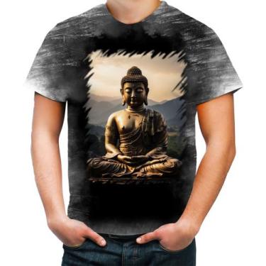 Imagem de Camiseta Desgaste Estátua de Buda Iluminado Religião 16 - Kasubeck Sto