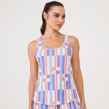 Imagem de Regata Decote Costas Estampa Poliamida Soft Donna Carioca-Feminino