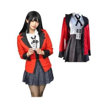 Imagem de Fantasia De Cosplay Anime Kakegurui Jabami Yumeko, Uniforme Escolar Ja