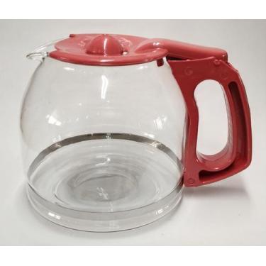 Imagem de Jarra Compatível para Cafeteira Oster Coffee Maker 900w Vermelha - NLU