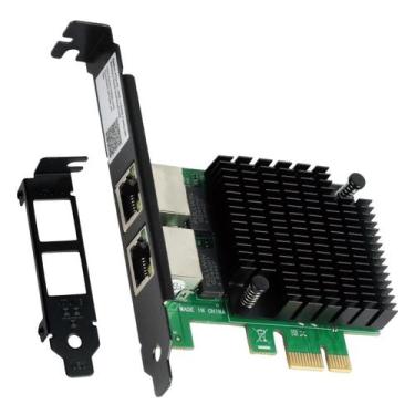 Imagem de Placa de Rede Wi-Fi Pcyes - 2 Portas LAN RJ45 - CAT5 UTP - 1000Mbps - 